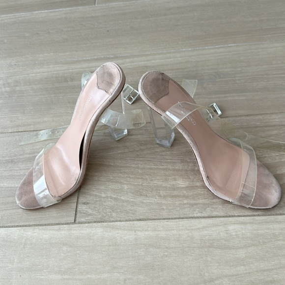 Tony Bianco, Kiki Clear Vinylite/Skin Capretto Heels - Picture 3 of 4